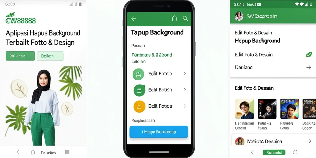 Antarmuka CW8888 menampilkan proses Hapus Background yang sederhana dan efektif.