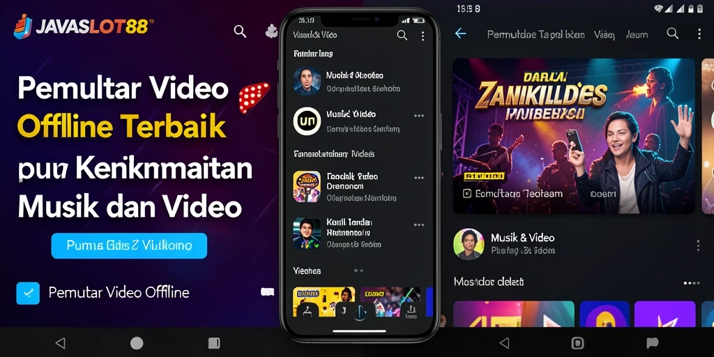 Tampilan antarmuka <strong>JAVASLOT88</strong> yang ramah pengguna untuk Pemutar Video Offline.