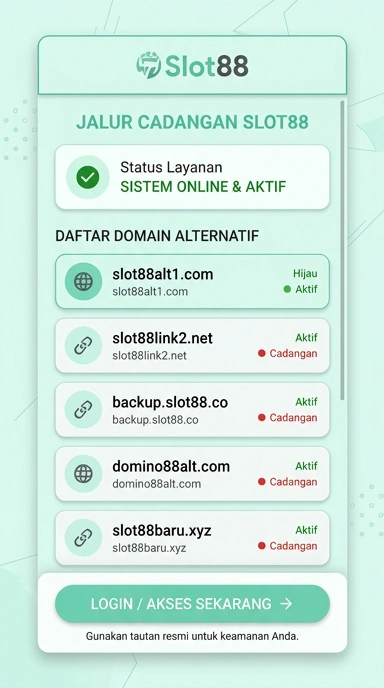 Tampilan link alternatif slot88